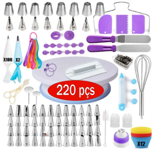 Kit Completo de Confeitaria com 220 peças