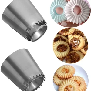 Bico de tubulação de aço inoxidável/ biscoito russo/ sorvete/ decoração de bolos