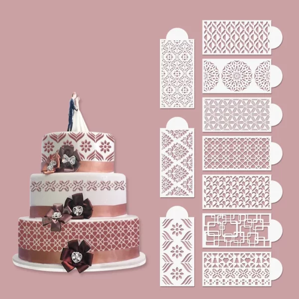 Kit com 10 Estêncils para decoração de Bolos Especiais - Image 2